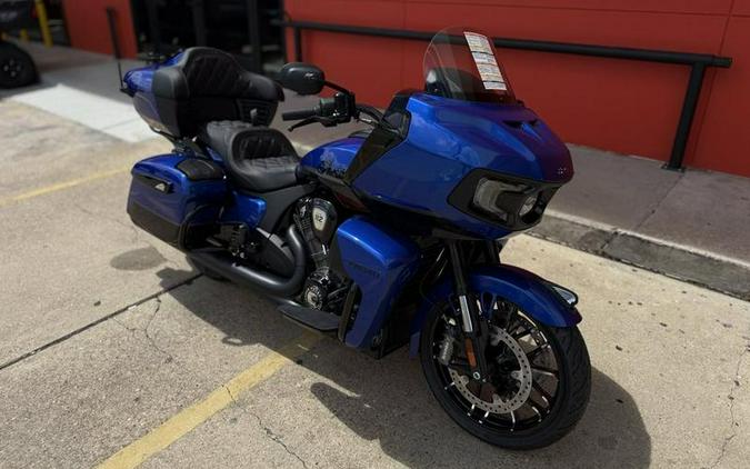 2026 Indian Motorcycle® Pursuit® Dark Horse® 112 w/ PowerBand Audio Deep Blue Metallic with Black M