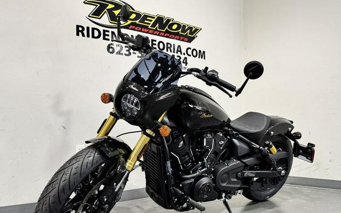 2026 Indian 101 Scout Black Crystal With Super Graphite