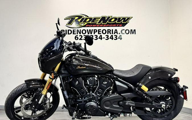 2026 Indian 101 Scout Black Crystal With Super Graphite