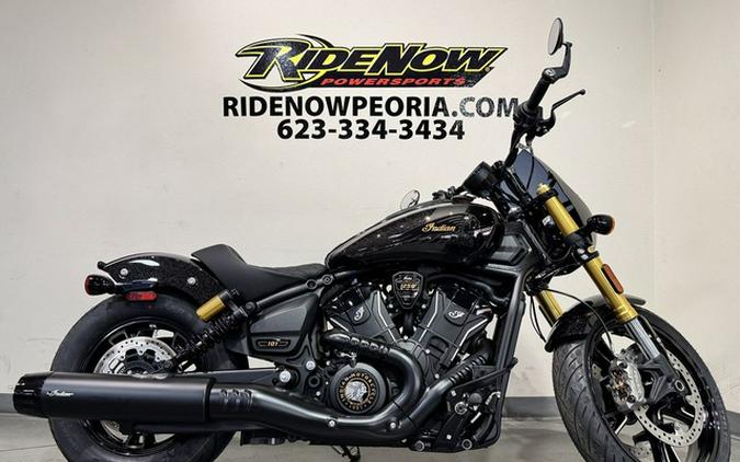2026 Indian 101 Scout Black Crystal With Super Graphite