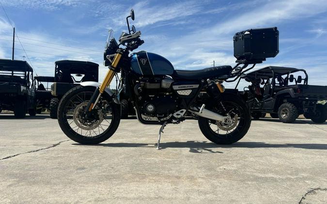 2022 Triumph Scrambler 1200 XE Cobalt Blue Jet Black XE