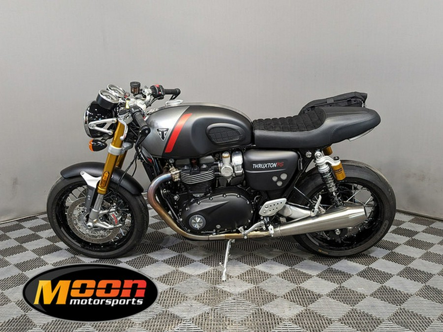 2022 Triumph Thruxton RS Matte Storm Grey And Silver Ice