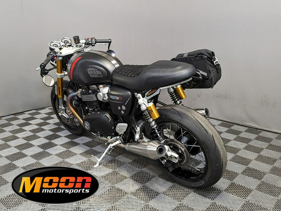 2022 Triumph Thruxton RS Matte Storm Grey And Silver Ice