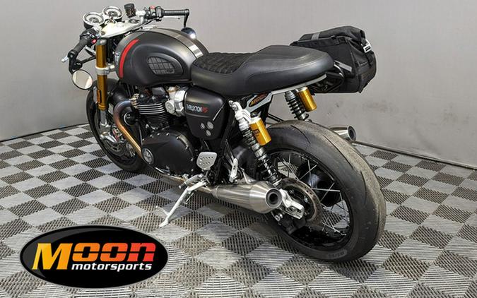 2022 Triumph Thruxton RS Matte Storm Grey And Silver Ice