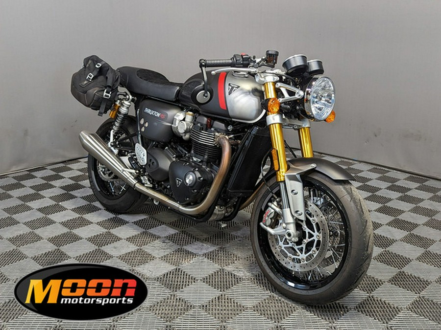 2022 Triumph Thruxton RS Matte Storm Grey And Silver Ice