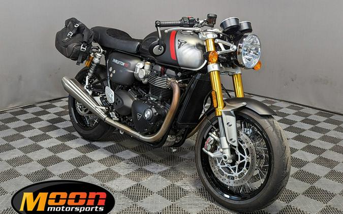 2022 Triumph Thruxton RS Matte Storm Grey And Silver Ice