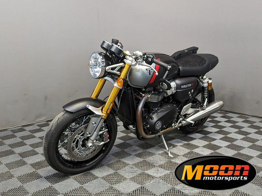 2022 Triumph Thruxton RS Matte Storm Grey And Silver Ice