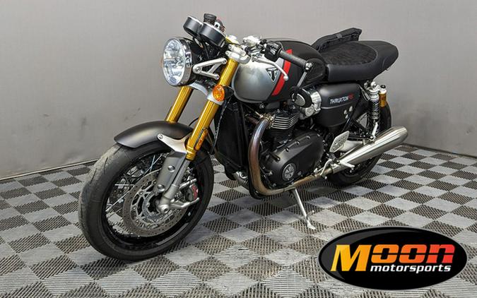 2022 Triumph Thruxton RS Matte Storm Grey And Silver Ice