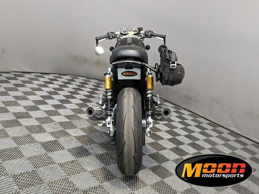 2022 Triumph Thruxton RS Matte Storm Grey And Silver Ice