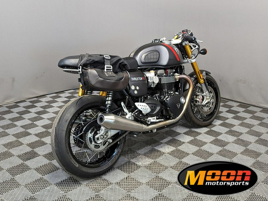 2022 Triumph Thruxton RS Matte Storm Grey And Silver Ice