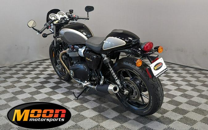 2017 Triumph Street Cup Jet BlackSilver Ice