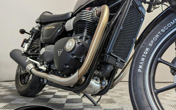 2017 Triumph Street Cup Jet BlackSilver Ice