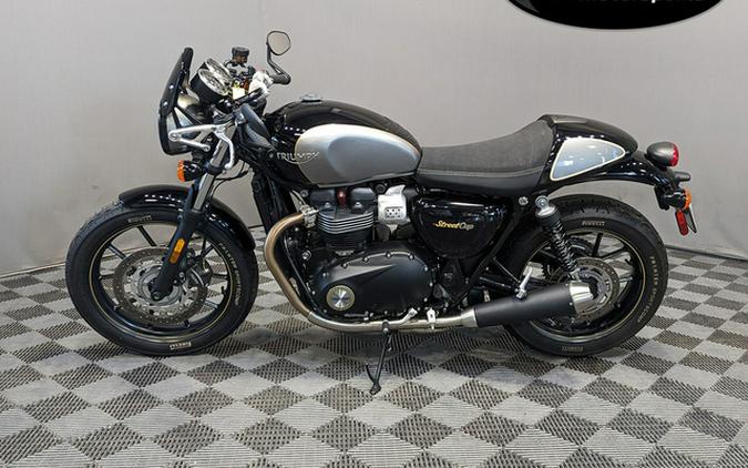 2017 Triumph Street Cup Jet BlackSilver Ice