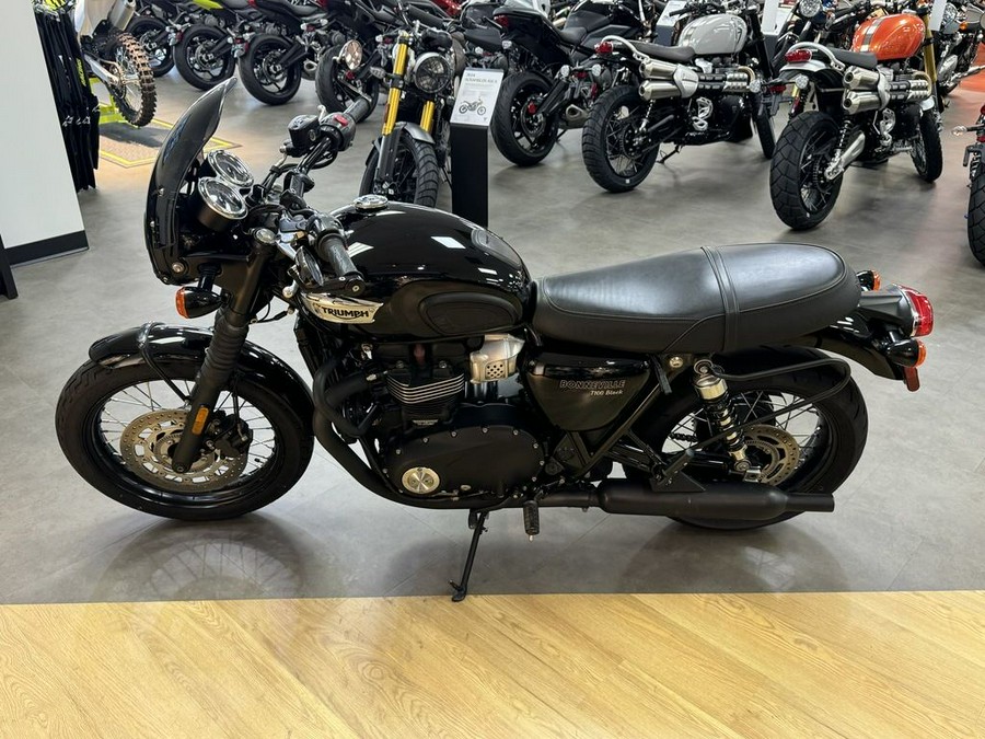 2017 Triumph Bonneville T100 Black Jet Black