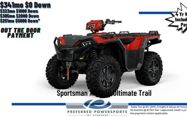 2024 Polaris Industries Sportsman XP 1000 Ultimate Trail Indy Red