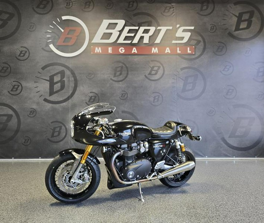 2020 Triumph Thruxton RS Matt Storm Grey and Silver Ice