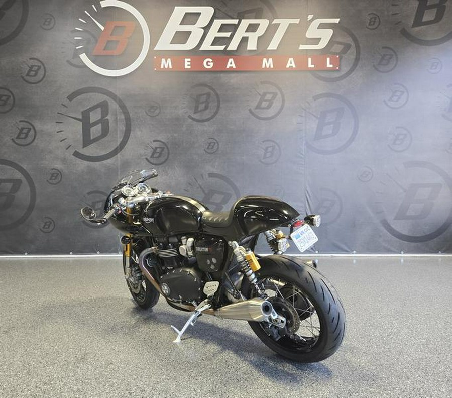 2020 Triumph Thruxton RS Matt Storm Grey and Silver Ice