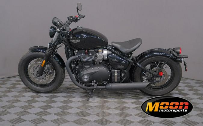 2018 Triumph Bonneville Bobber Black Jet Black