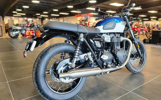 2022 Triumph Bonneville T100 Lucerne Blue/Fusion White