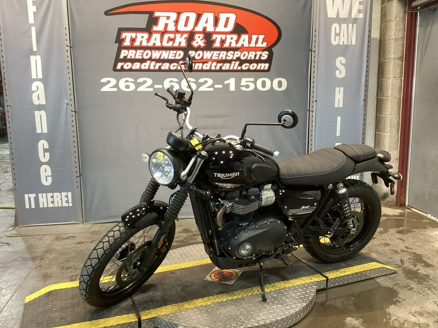 2018 Triumph Street Scrambler Jet Black