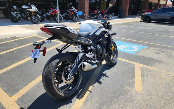 2024 Triumph Street Triple 765 R Crystal White