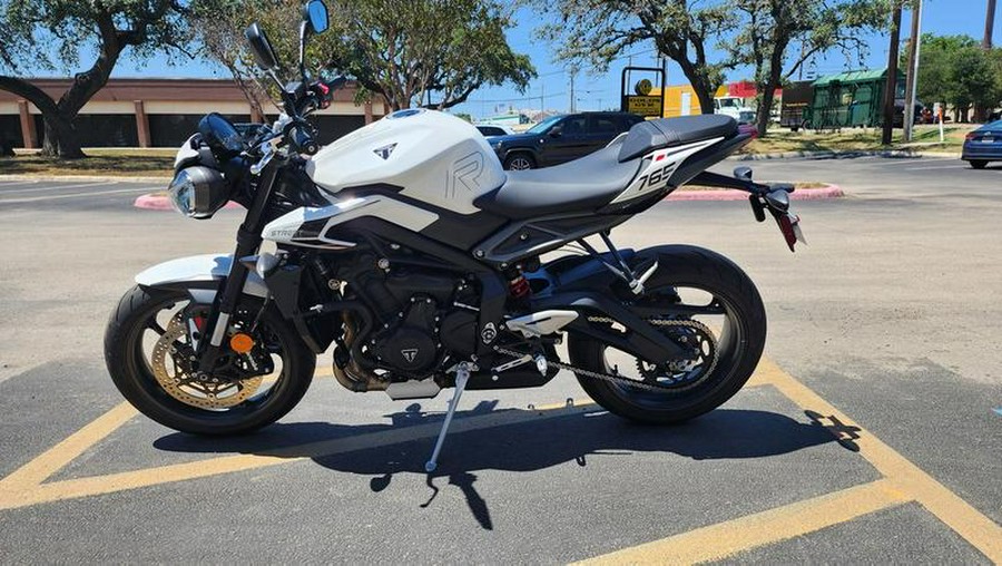 2024 Triumph Street Triple 765 R Crystal White