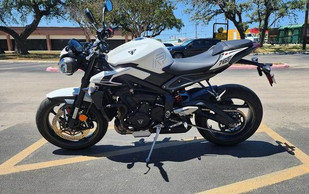 2024 Triumph Street Triple 765 R Crystal White