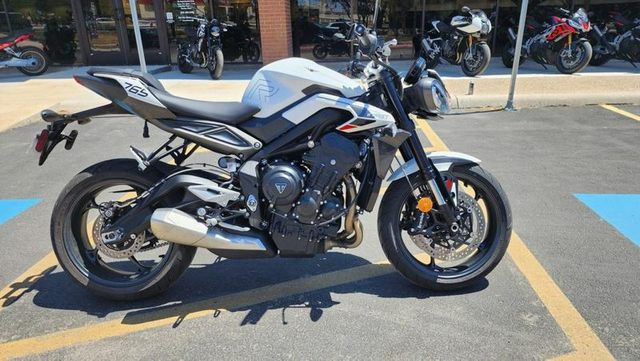 2024 Triumph Street Triple 765 R Crystal White