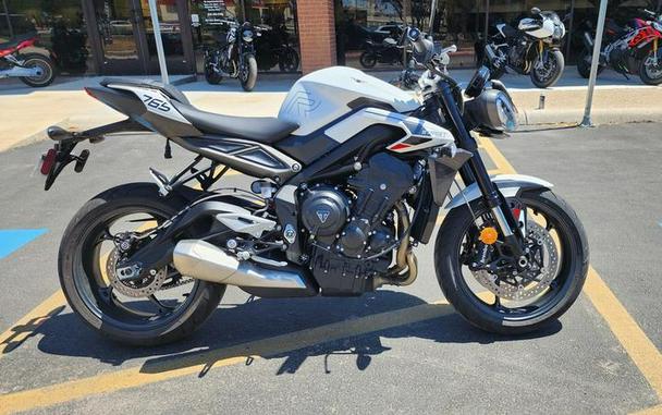 2024 Triumph Street Triple 765 R Crystal White