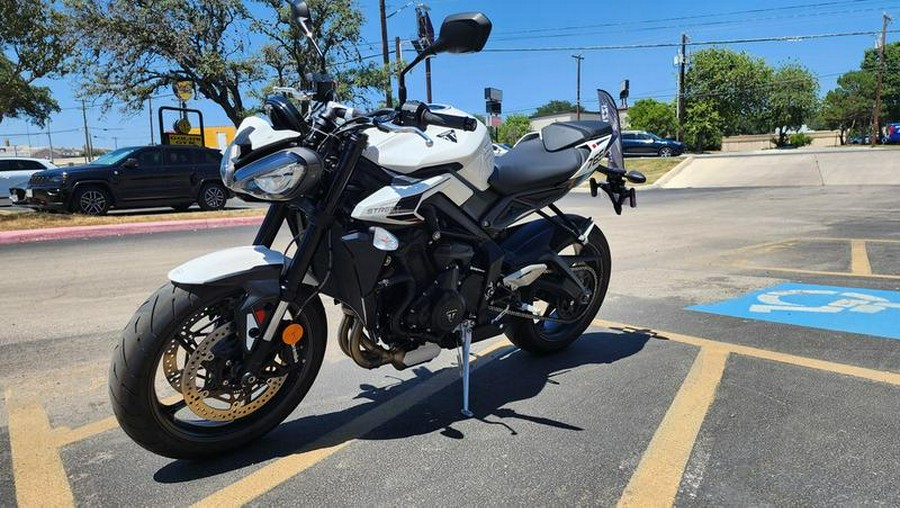 2024 Triumph Street Triple 765 R Crystal White