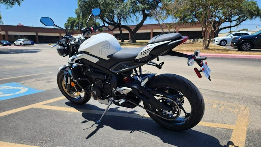 2024 Triumph Street Triple 765 R Crystal White