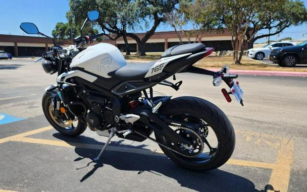 2024 Triumph Street Triple 765 R Crystal White