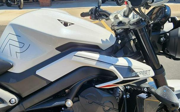 2024 Triumph Street Triple 765 R Crystal White