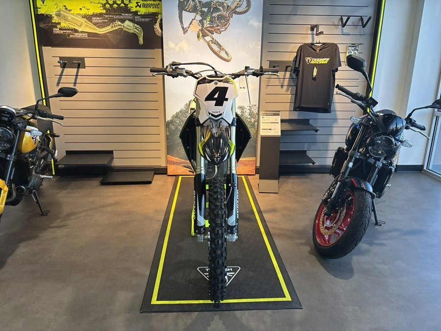 2025 Triumph TF 450-RC Edition Jet Black/Pure White