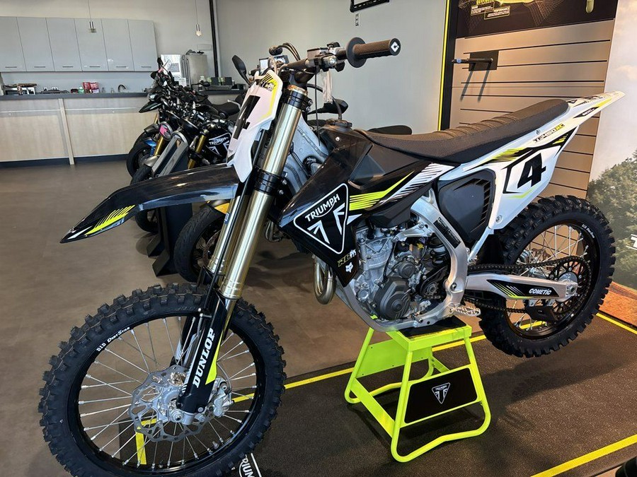 2025 Triumph TF 450-RC Edition Jet Black/Pure White