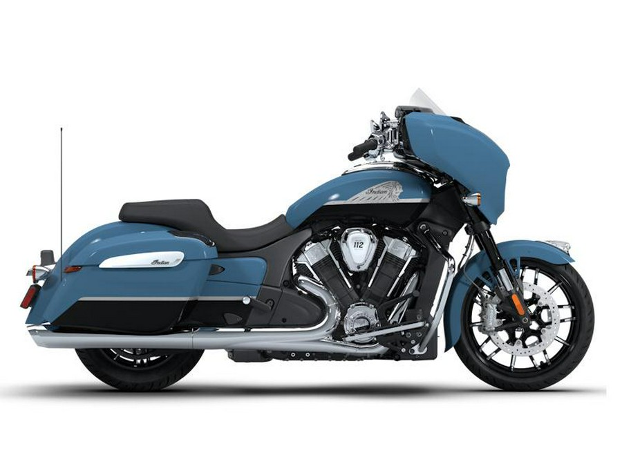 2026 Indian Motorcycle® Chieftain® PowerPlus Limited 112 w/PowerBand Audio Stom Blue with Black Met
