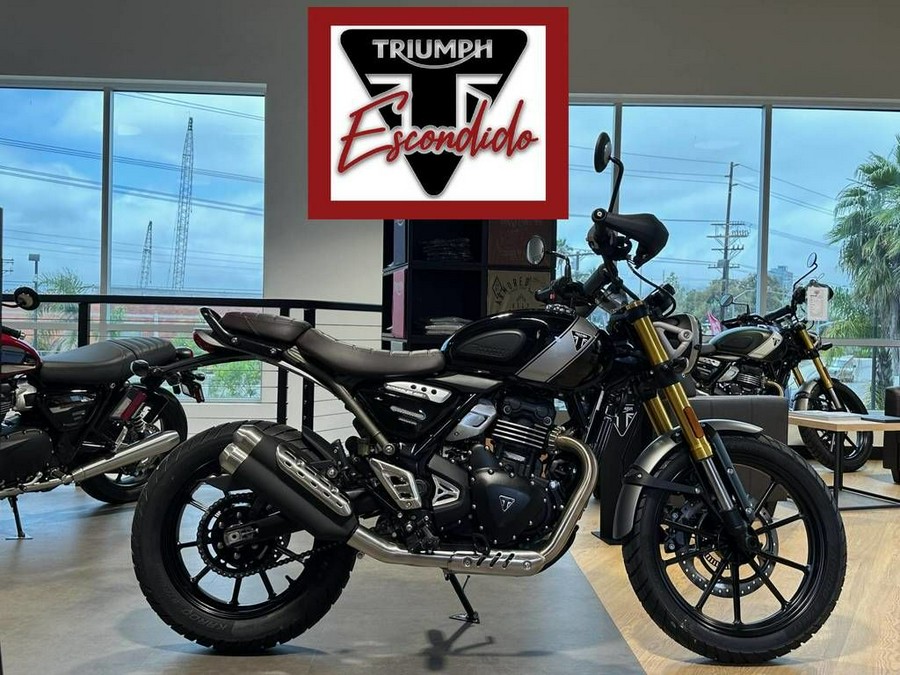 2024 Triumph Scrambler 400 X Phantom Black / Silver Ice