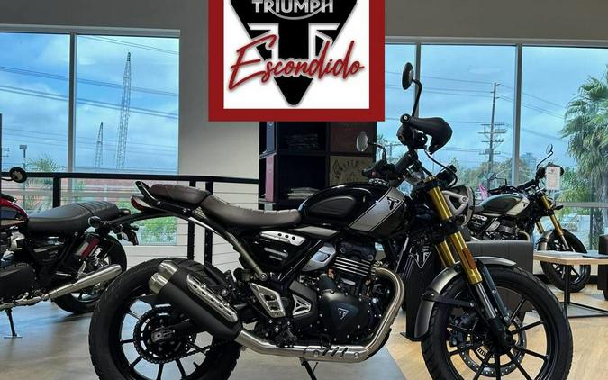 2024 Triumph Scrambler 400 X Phantom Black / Silver Ice