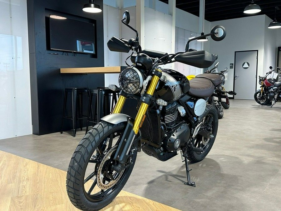 2024 Triumph Scrambler 400 X Phantom Black / Silver Ice