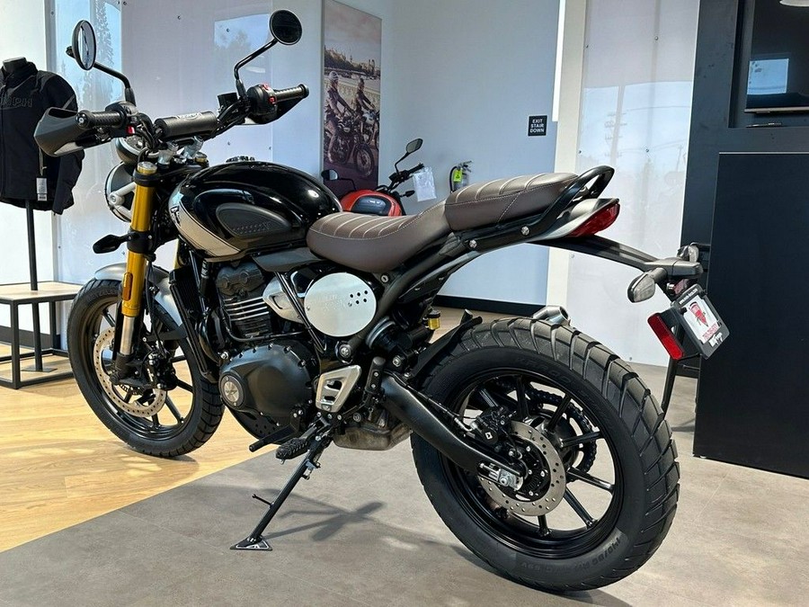 2024 Triumph Scrambler 400 X Phantom Black / Silver Ice