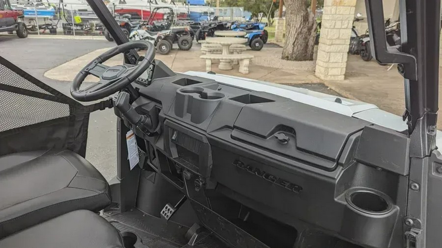 New 2025 POLARIS RANGER CREW 1000 PREMIUM WHITE LIGHTNING