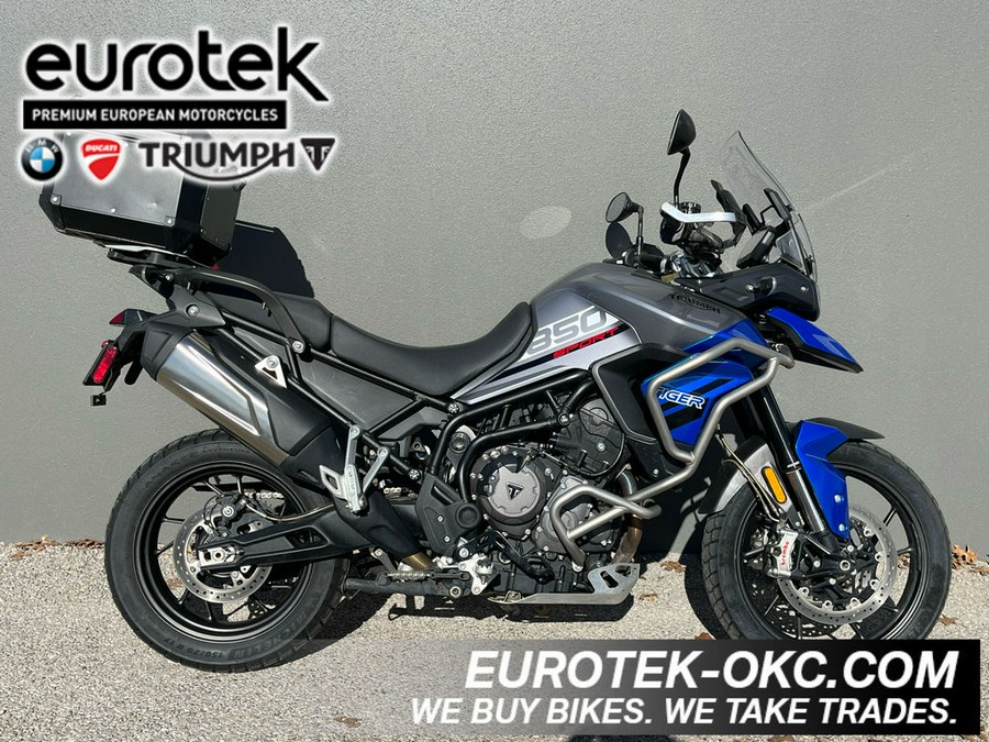 2021 Triumph Tiger 850 Sport Graphite Caspian Blue