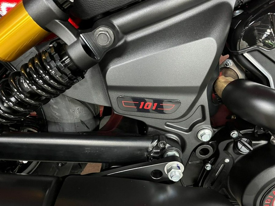 2025 Indian 101 Scout Sunset Red Metallic With Graphics