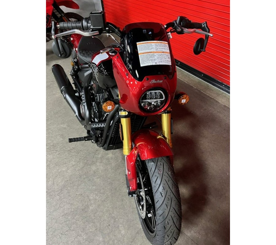 2025 Indian 101 Scout Sunset Red Metallic With Graphics