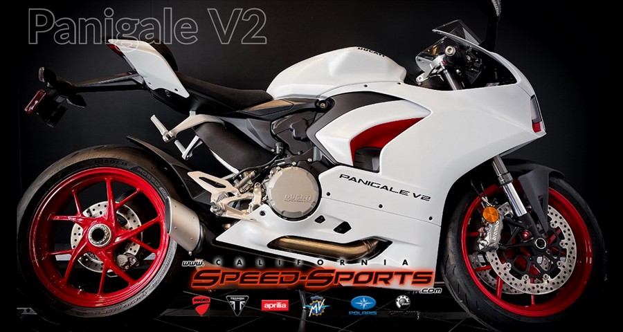 2022 Ducati Panigale V2 - White Rosso Livery