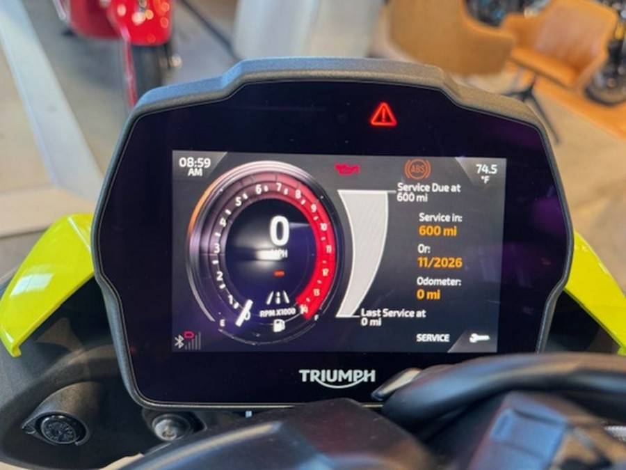 2026 Triumph Speed Triple 1200 RX Triumph Performance Yellow 1200 RX Limited Edition