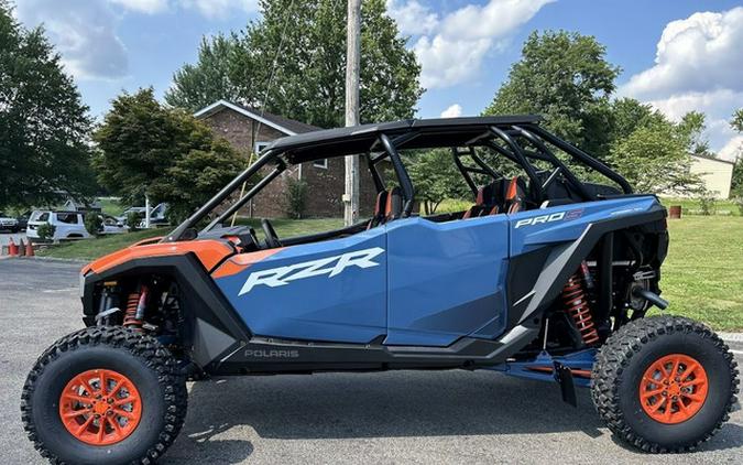 2025 Polaris RZR Pro S 4 Ultimate Orange Burst Zenith Blue