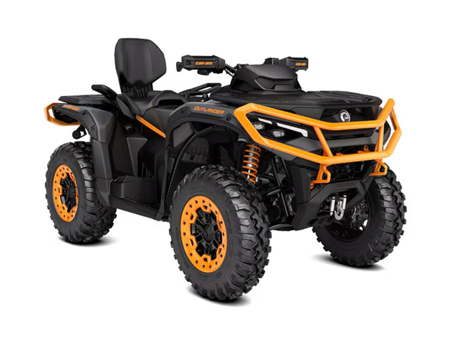 2025 Can-Am Outlander MAX XT-P 1000R Mineral Grey & Orange Crush - 001819