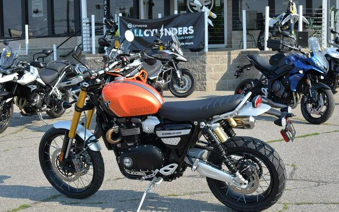 2024 Triumph Scrambler 1200 XE Baja Orange / Phantom Black