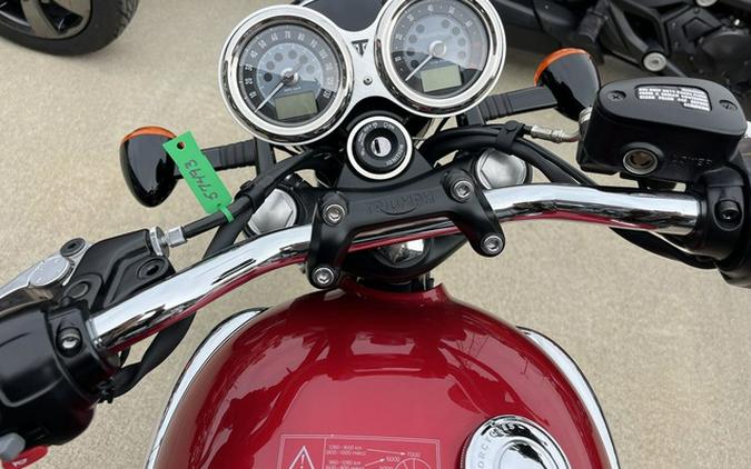 2023 Triumph Bonneville T100 Carnival Red Fusion White
